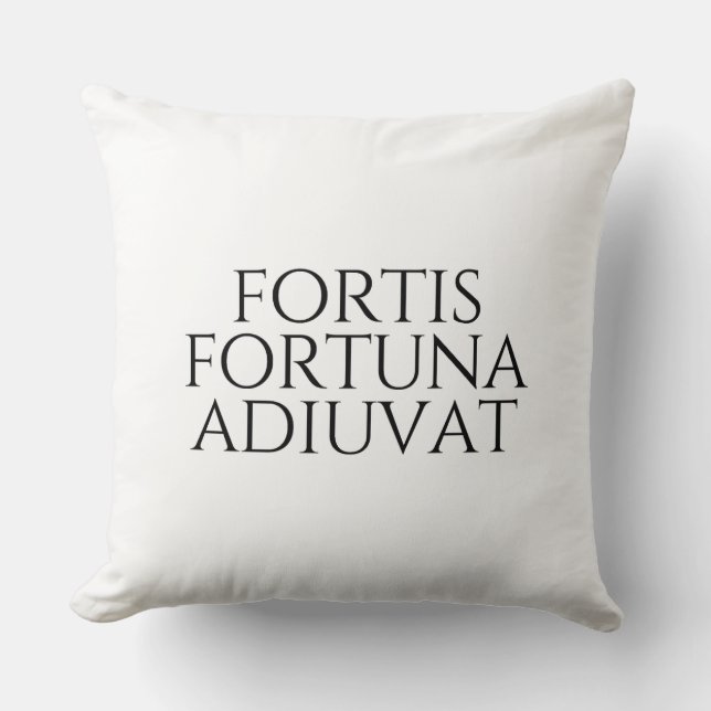 Almofada Fortis Fortuna Adiuvat (Frente)