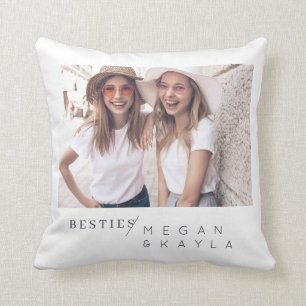 Almofada Foto BFF dos melhores amigos minimalistas modernos