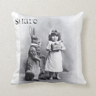 Almofada Foto da antiguidade da menina do chocolate do