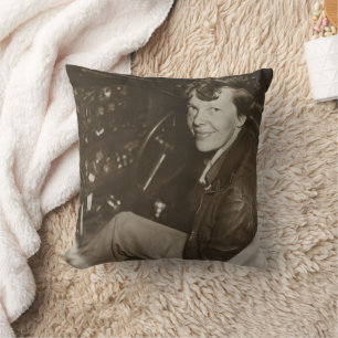 Almofada Foto da Cabine do Avião de Amelia Earhart 1937