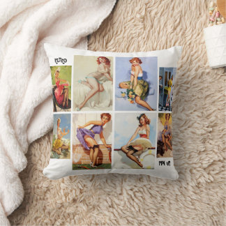Almofada Foto da Linda Vintage RetroPinUp Girl 8