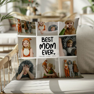 Almofada Foto da moderna e divertida 'MELHOR MÃE DO DIA' 6