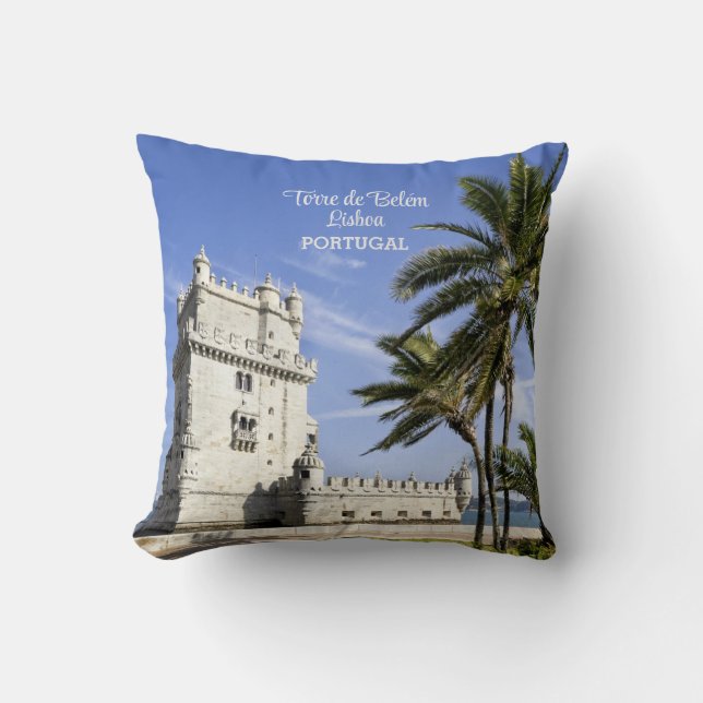 Almofada Foto da Torre Belém, Lisboa, Portugal (Frente)