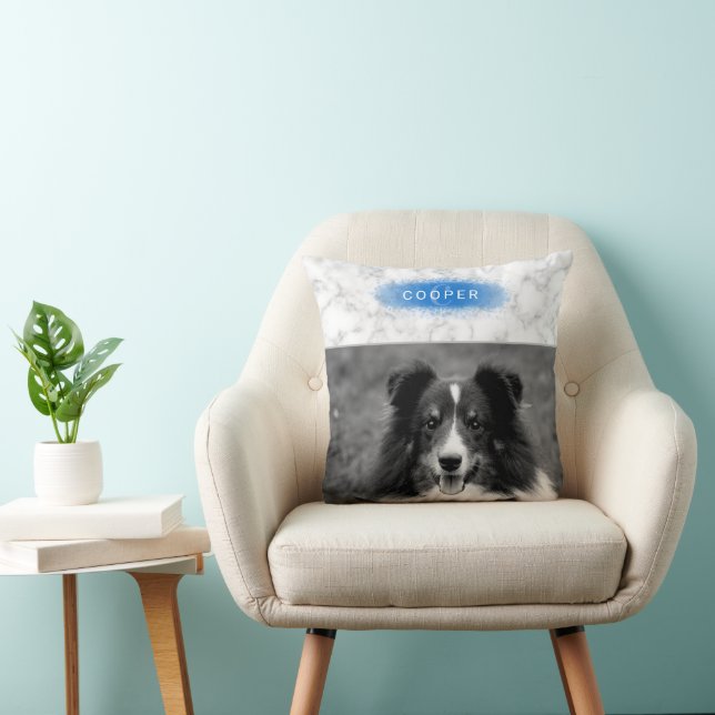 Almofada Foto de animal de estimação personalizada & Textur (Cadeira)