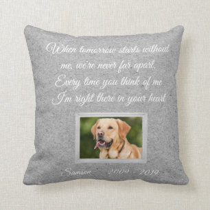 Almofada Foto de Animal Personalizada Memorial Cachorro Gat