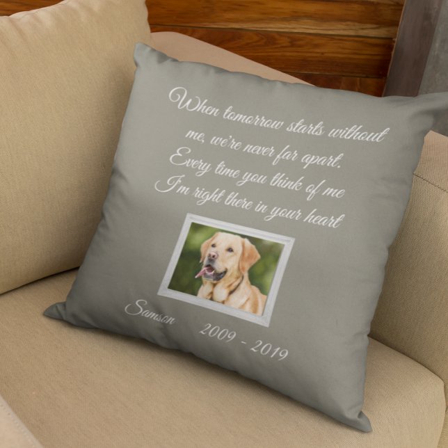 Almofada Foto de Animal Personalizada Memorial Cachorro Gat (Criador carregado)