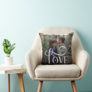 Almofada Foto de Casal Engajado Personalizada Amor Roteiro