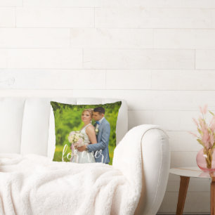 Almofada Foto de casamento personalizado para sempre