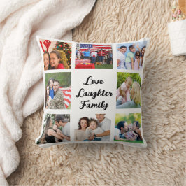 Almofada Foto de Colagem de Famílias e Amigos
