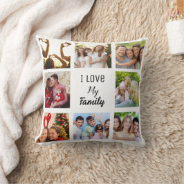 Almofada Foto de Colagem de Famílias e Amigos