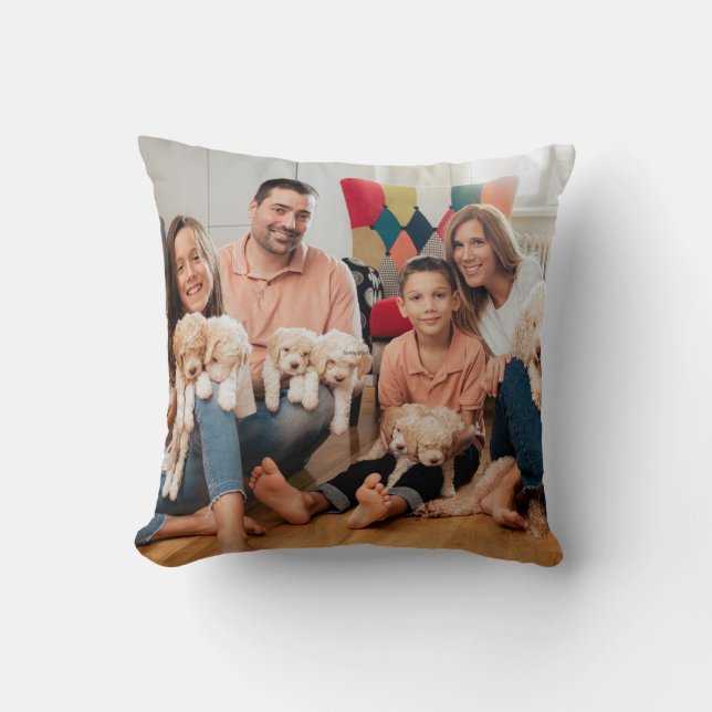 Almofada Foto de família e amigos (Frente)