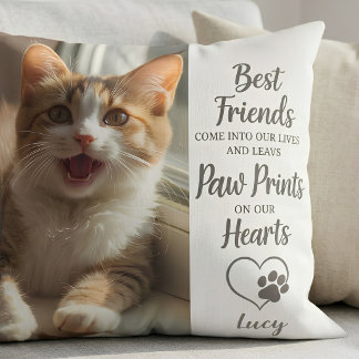 Almofada Foto de Pet Personalizada "Patas no Nosso Coração"