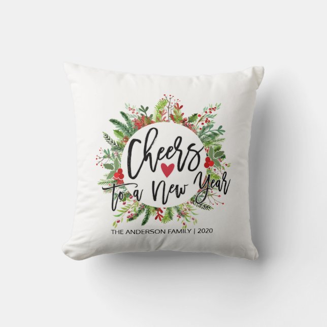 Almofada Foto do Feriado de Natal Feliz (Frente)