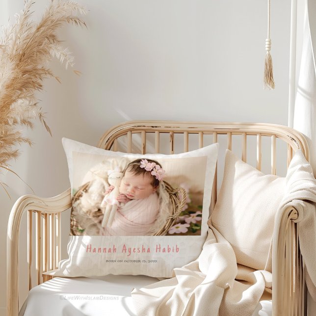 Almofada Foto do Laço Rosa (Criador carregado)