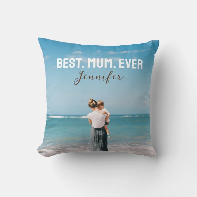 Almofada Foto do Melhor Mãe Nunca (Frente)