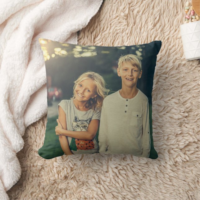 Almofada Foto e texto personalizados (Cobertor)