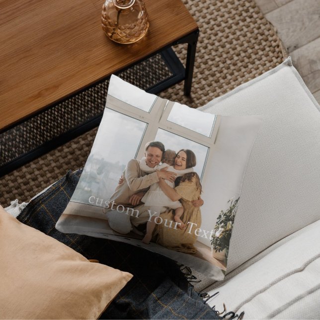 Almofada Foto e texto personalizados Personalizados (Criador carregado)