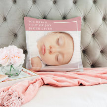 Foto Fofa de Bebê Chique | Rosa e Branco | Citação