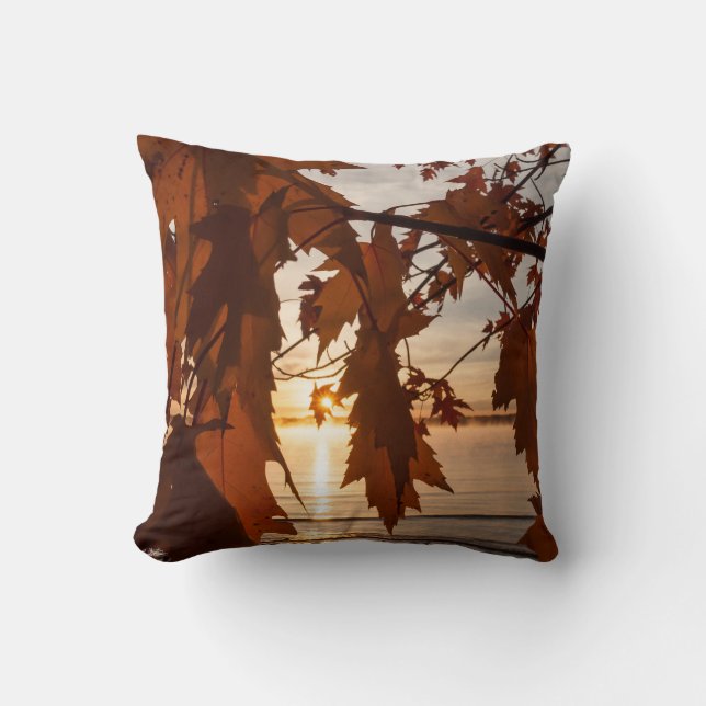 Almofada foto folha de ácer (Frente)