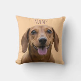 Almofada Foto & Nome de Animal de Estimação Personalizado