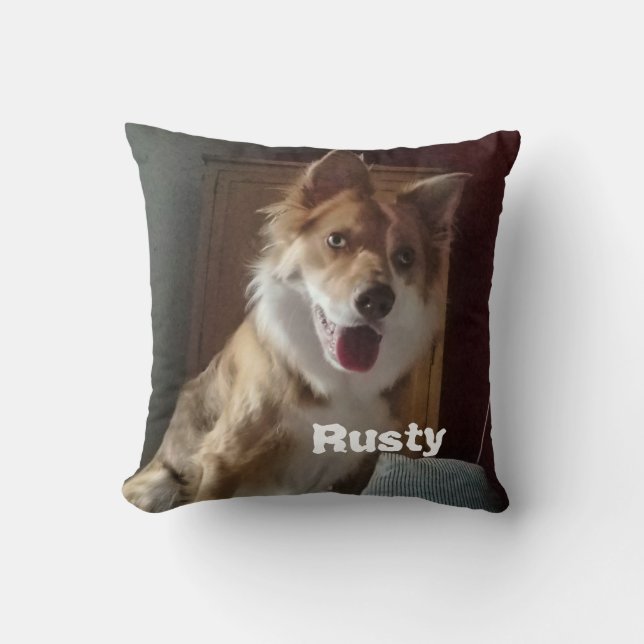 Almofada Foto/ Nome de Pet Personalizado (Frente)