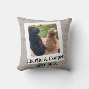 Almofada Foto personalizada Cachorro Pet Duo "Melhores Pais