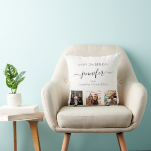 Almofada Foto personalizada de aniversário dos melhores am