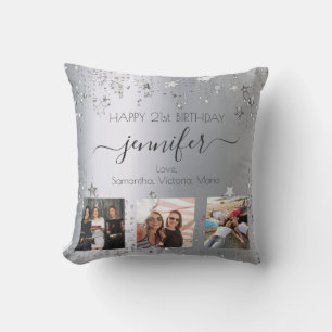 Almofada Foto personalizada de aniversário - melhor amigo