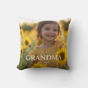 Almofada Foto Personalizada de Avó Moderna e Elegante