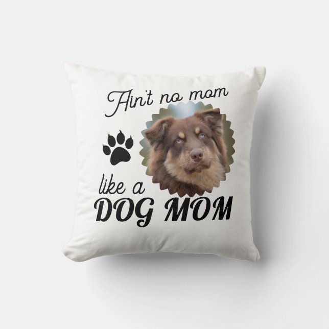 Almofada Foto Personalizada de Cachorro Mãe de Cachorro (Frente)