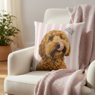 Almofada Foto Personalizada de Cachorro Nome de Pet Perso