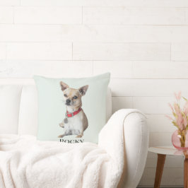 Almofada Foto Personalizada de Cachorro | Nome do Pet Perso