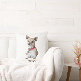 Almofada Foto Personalizada de Cachorro | Nome do Pet Perso
