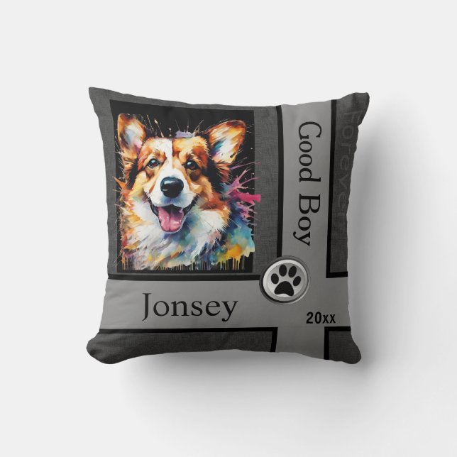 Almofada Foto personalizada de cão (Frente)