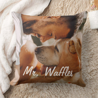Almofada Foto Personalizada de Pet com Nome CÃO OU GATO