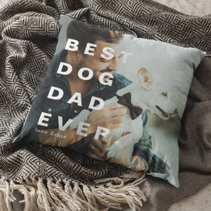 Almofada Foto personalizada do melhor PAI de CACHORRO moder