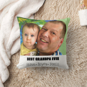 Almofada Foto personalizada do melhor vovô de sempre