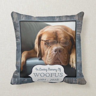 Almofada Foto personalizada do Memorial Pet | Condolências