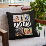 Almofada Foto personalizada do PAI RAD moderno legal Nomes<br><div class="desc">Apresentando o presente perfeito para qualquer pai legal, moderno e lido por aí - o Travesseiro decorativo de fotos do PAI Dia de os pais RAD Moderno Legal e personalizado Kid Names! Este travesseiro é uma homenagem a todos os pais incríveis que se orgulham de serem pais e adoram mostrar...</div>