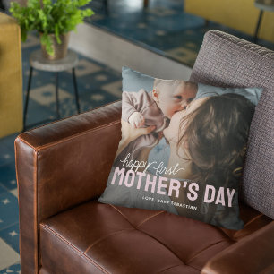 Almofada Foto Personalizada do Primeiro Dia das Mães