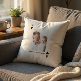 Almofada Foto Personalizada do Vovô Cartão Custom Ace