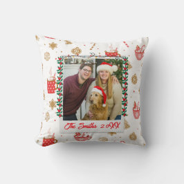 Almofada Foto personalizada e nome personalizado Feliz Nata