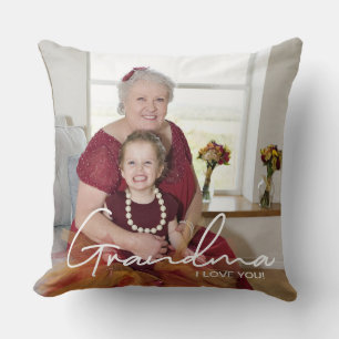 Almofada Foto personalizada Eu te amo avó