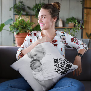 Almofada Foto Personalizada Melhor Mãe de Todos os Tempos F