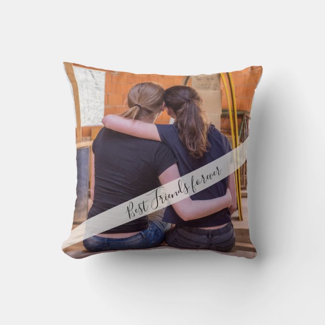 Almofada Foto Personalizada Melhores Amigas Para Sempre (Frente)