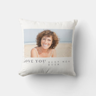 Almofada Foto personalizada minimalista da melhor mãe do m