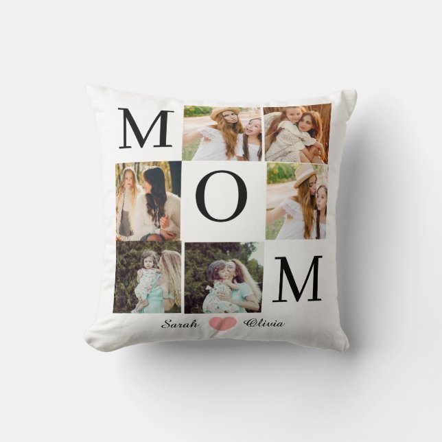 Almofada foto personalizada presente para o dia das mães (Frente)