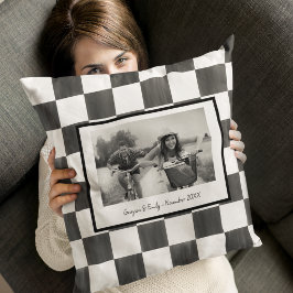 Almofada Foto Personalizada Preto e Branco