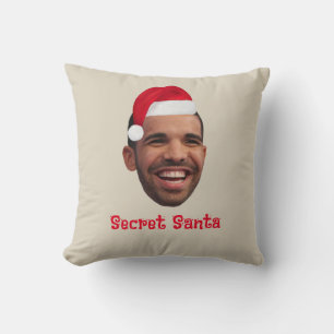 Almofada Foto personalizável de natal de Papais noeis engra