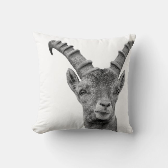 Almofada Foto preto e branco do animal da floresta do (Frente)